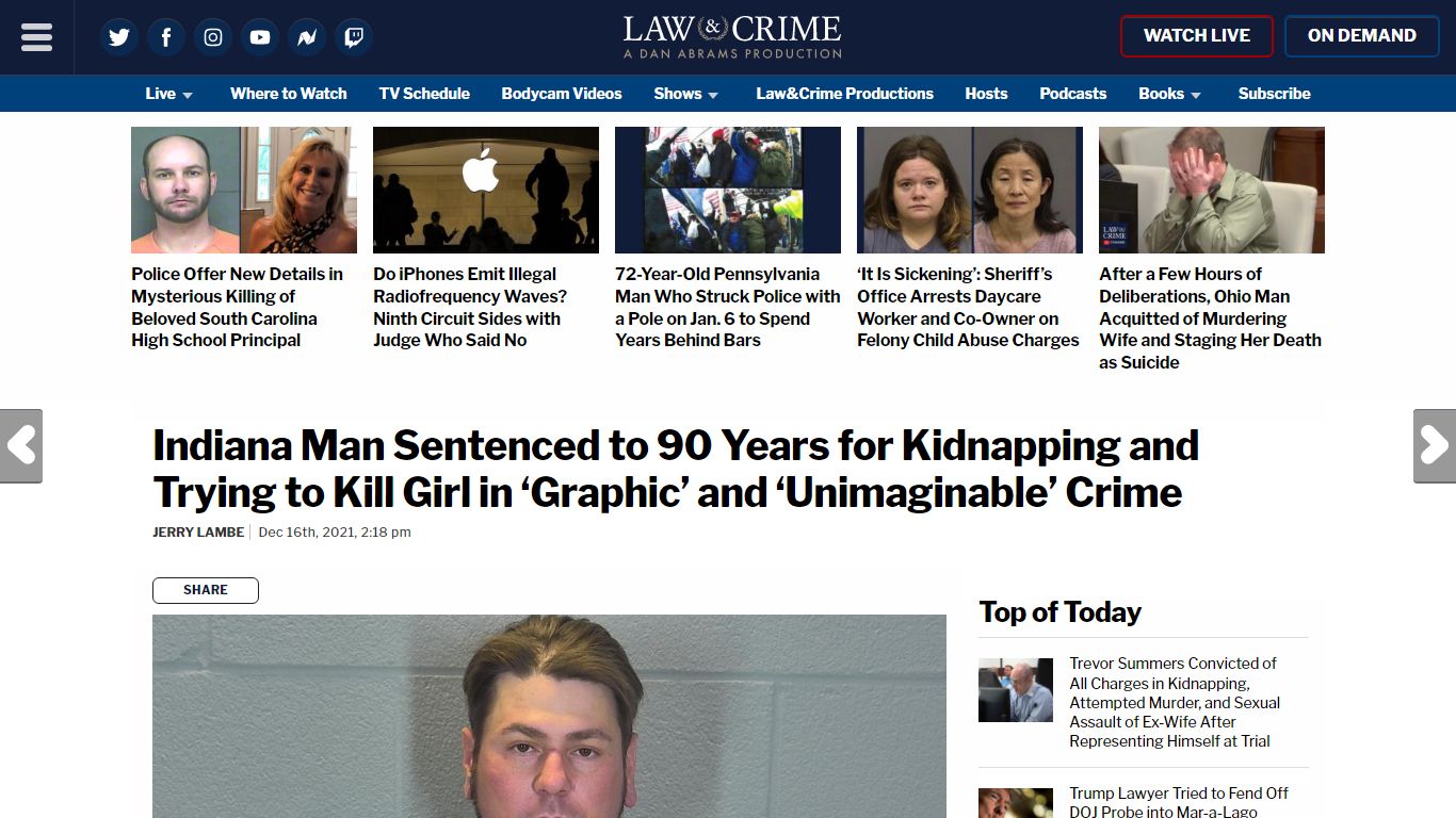 James Brian Chadwell II Gets 90 Years For Attacking Child - Law & Crime